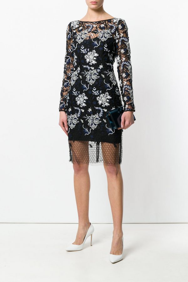 Floral Lace Overlay Dress | DVF $502