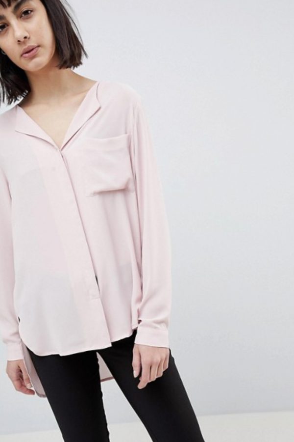 Soft Pink Shirt made with Recycled Fibres
