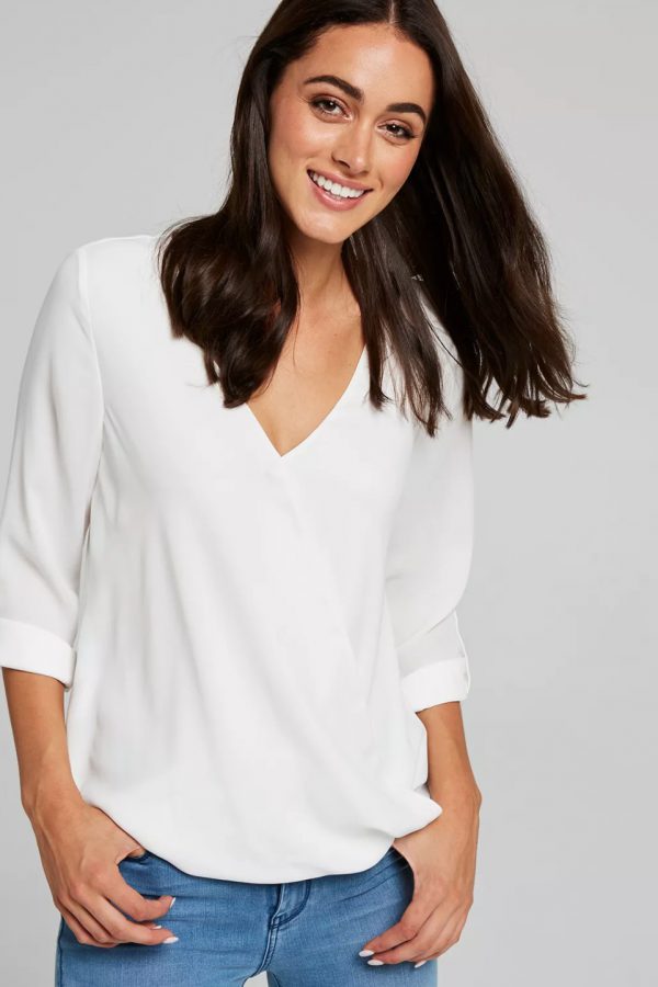 Lily Wrap Front Blouse