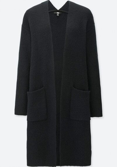 Tweed Knitted Long Sleeve Coat