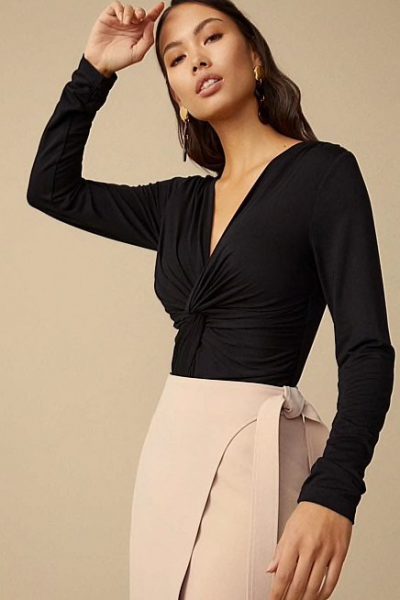 Witchery Knot Front Bodysuit